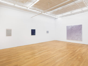 Installation View of "Pink Dust" by John Zurier at Peter Blum Gallery New York, 2025 © The Artist, Image Courtesy Peter Blum Gallery