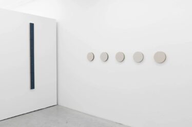 Installation view of “A line is a dot that went for a walk” with Sarah Stevenson and Matthew Feyld, curated by Erika Del Vecchio at ARDEN+WHITE Gallery New Canaan 2025 © The Artists, Image Courtesy ARDEN+WHITE Gallery