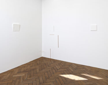 Exhibition view: Fernanda Gomes, Galerie Peter Kilchmann, 2025, Paris, France. Courtesy of the artist and Galerie Peter Kilchmann/Peter Freeman, Inc., Photo: Aurélien Mole