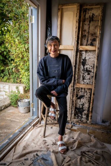 Eleanor Bartlett in her studio