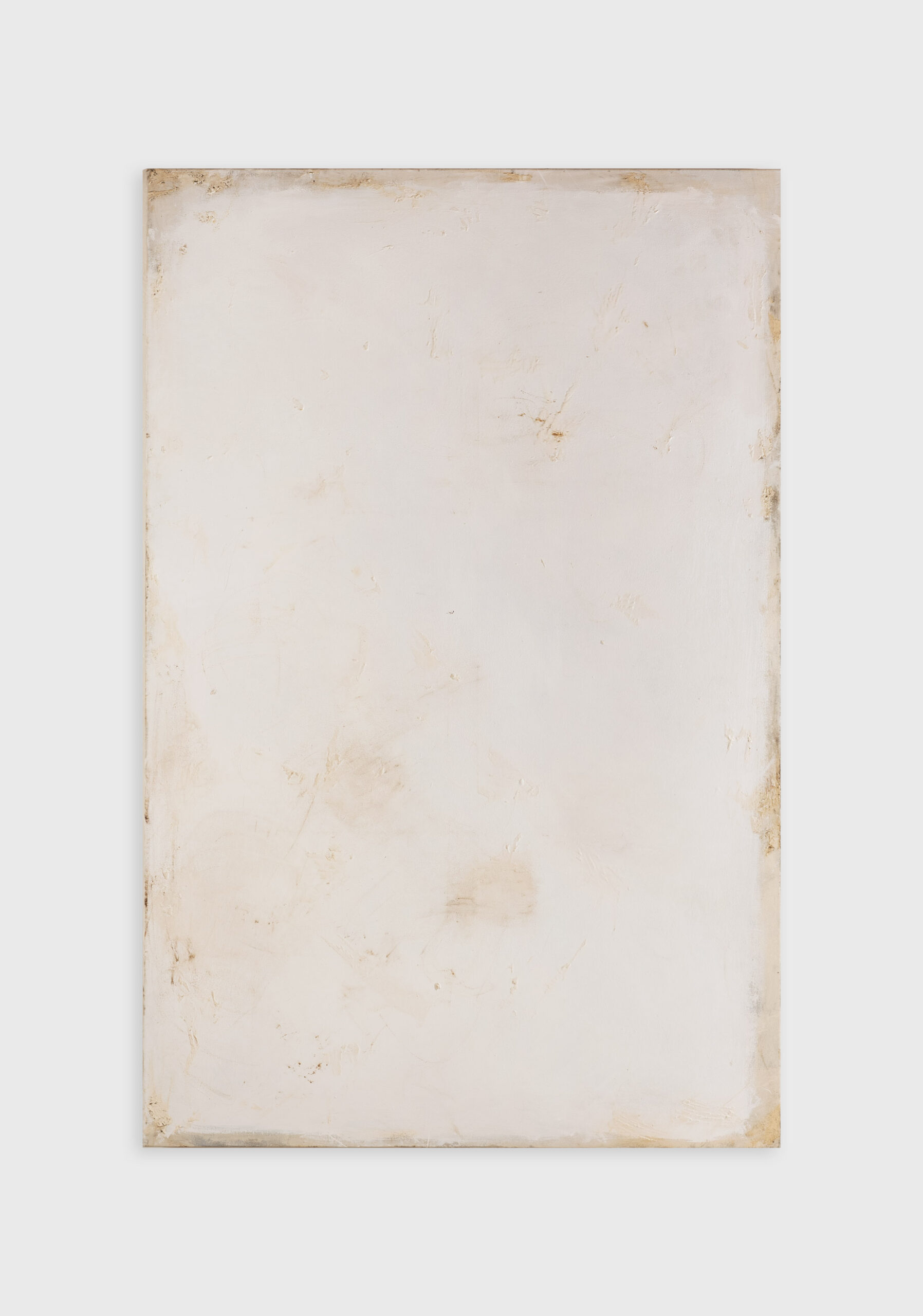 Eleanor Bartlett, White Painting, 130cm x 200cm, White metal paint and tar on canvas © The Artist, Photography by Owen Smith