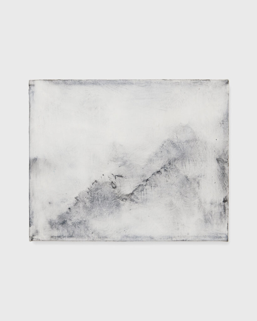 Hideaki Yamanobe, The Peak 2025 S-5, Acrylic on nettle, 2025, 38 x 48 x 3,5 cm on view at "The Peak" at Japan Art - Galerie Friedrich Müller in Frankfurt 2025 © The Artist, Image Courtesy Japan Art - Galerie Friedrich Müller