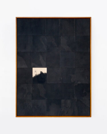 Henry Woolway, Knowing Of The Future, 2021, Acrylic on canvas, framed in oak with a 2mm shadow gap, approx. 122 x 91,5cm © The Artist