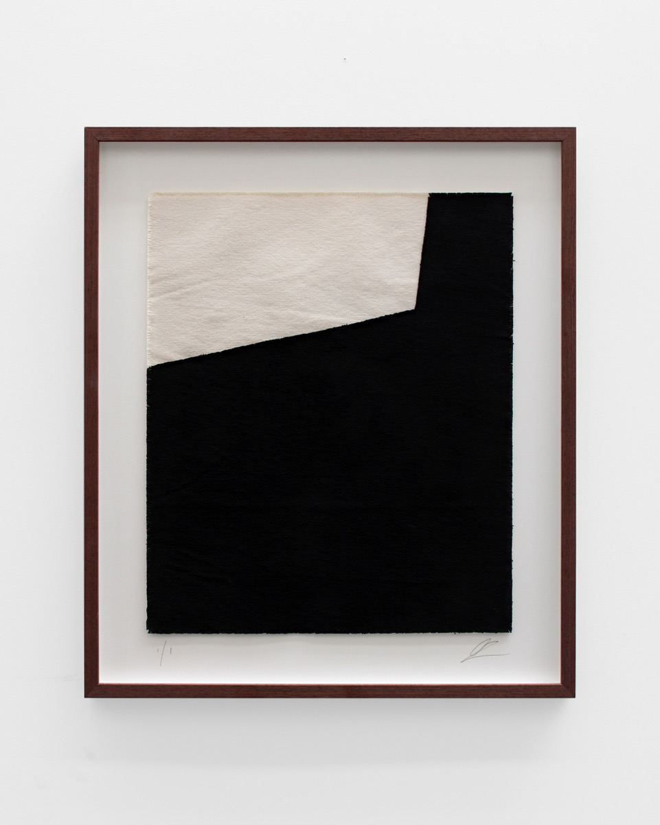 Henry Woolway, The Path of Time Left Unravelling Behind, 2022, Acrylic on canvas on board, framed in oak with a 2mm shadow gap, 63 × 54 cm