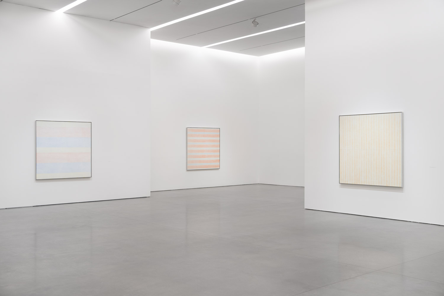 Agnes Martin: Innocent Love 540 West 25th Street, New York, NY 10001 November 7 – December 20, 2025 Photography courtesy Pace Gallery