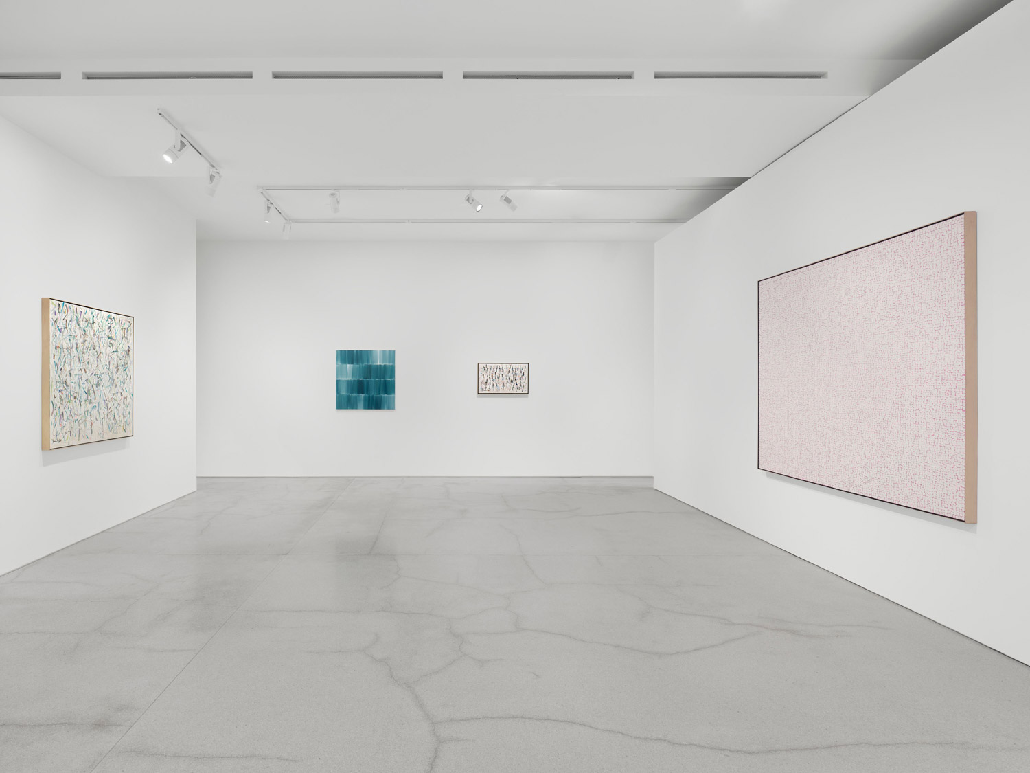 Views of the group show 'Where the sea ends' at Perrotin London, 2026. Photo: Eva Herzog. Courtesy of all the artists and Perrotin