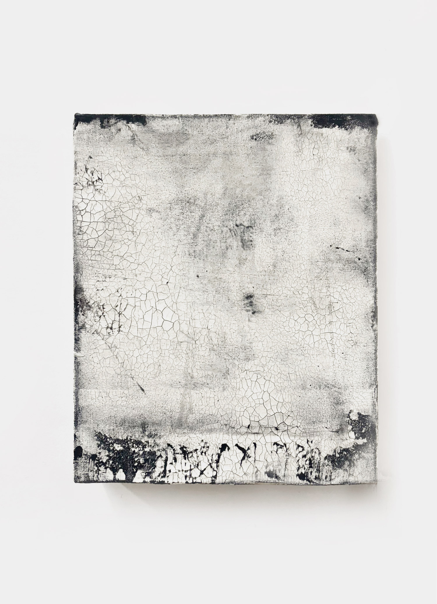 Hideaki Yamanobe, Klangassoziationen 2025-03, 2025, Acrylic, mixed media on nettle, 28 x 23 cm © The Artist