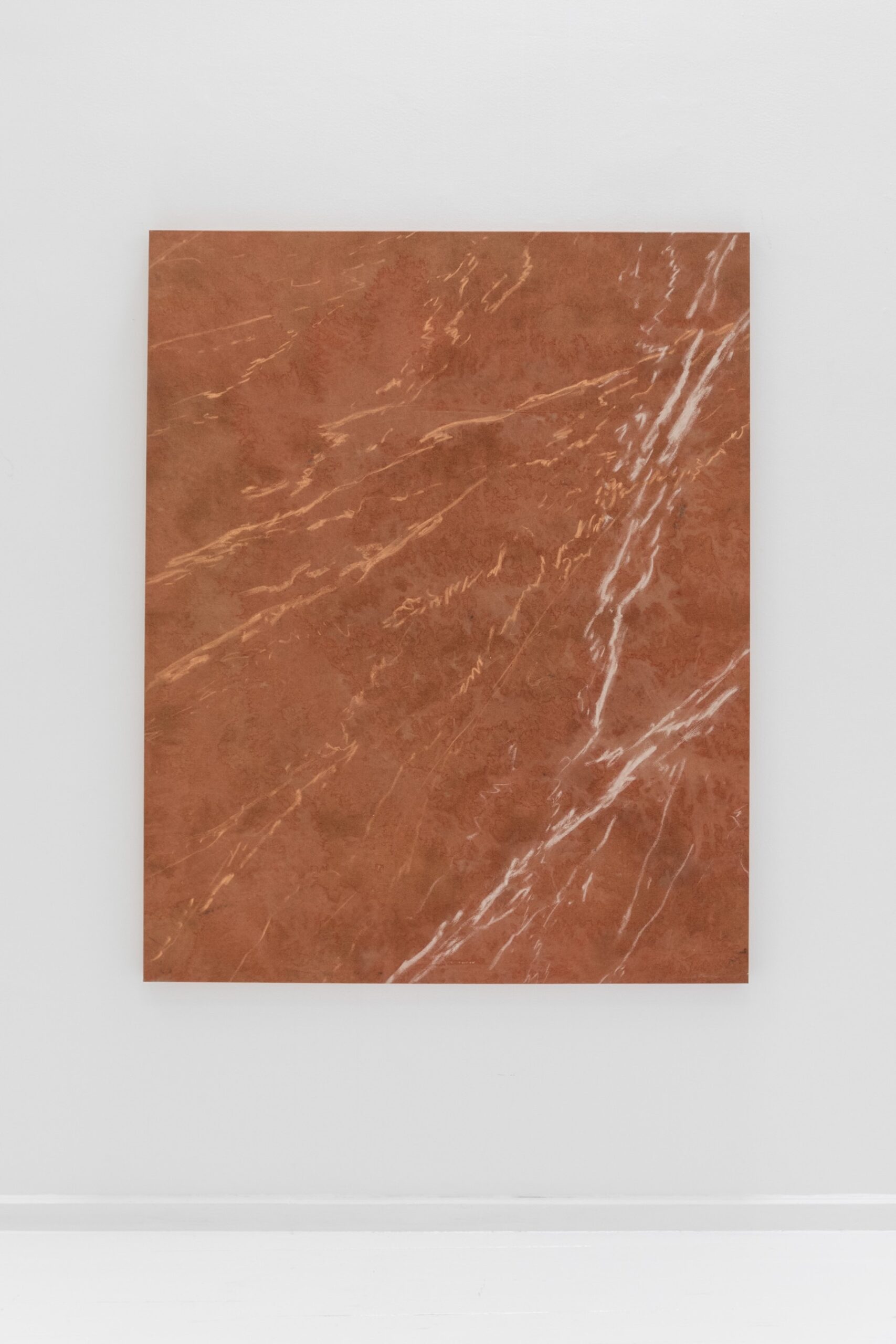 Marina Arias, Untitled A13, 2025, Acrylic and pastel on raw cotton, 162 × 130 cm © The Artist, Photography Cecilia Coca, Courtesy Alzueta Gallery