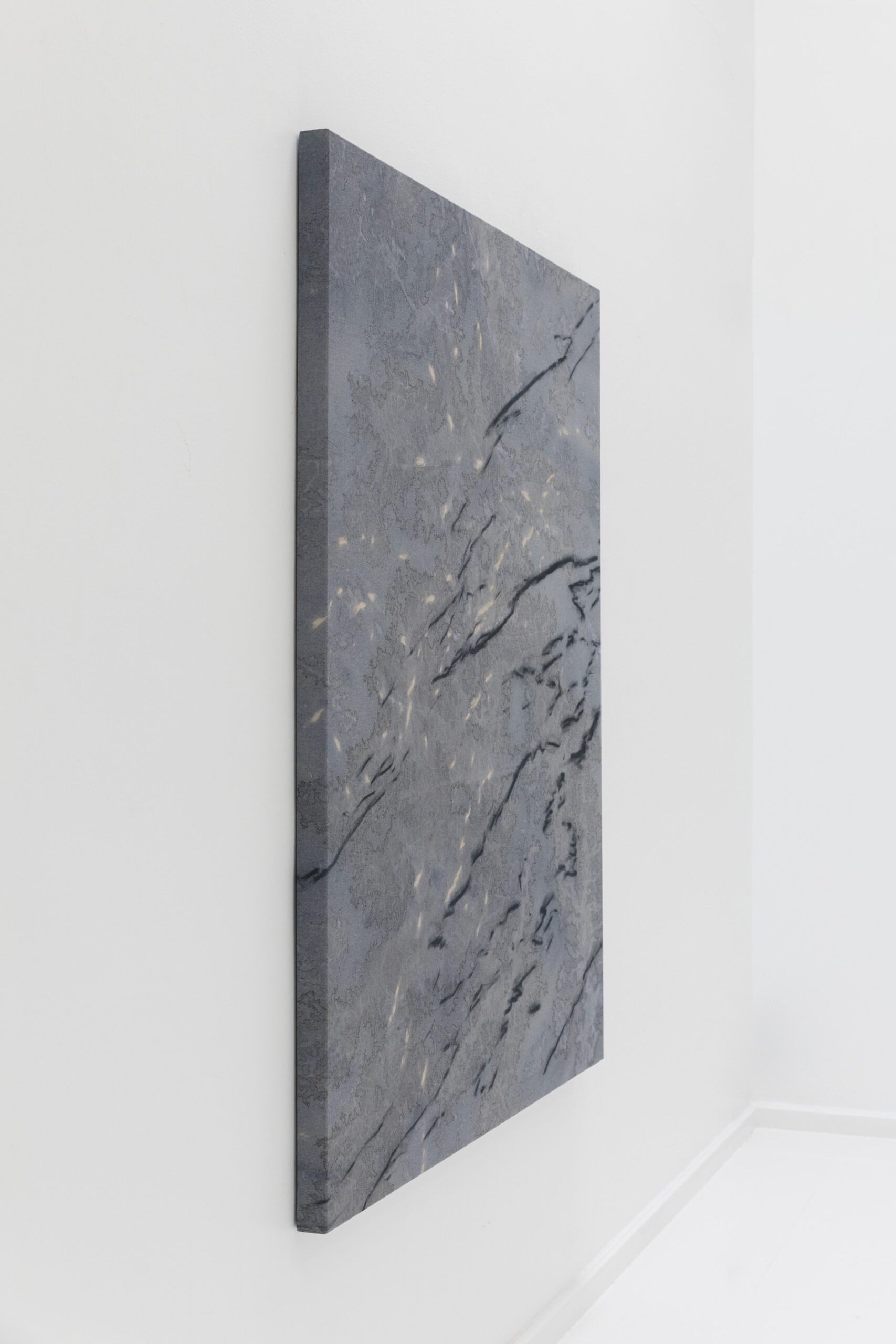 Marina Arias, Untitled A15, 2025, Acrylic and pastel on raw cotton, 162 × 130 cm © The Artist, Photography Cecilia Coca, Courtesy Alzueta Gallery