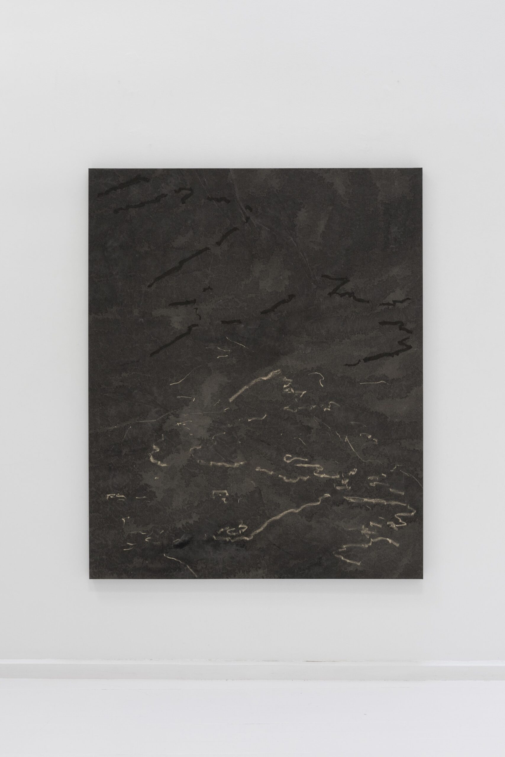 Marina Arias, Untitled III, 2025, Acrylic, oil and pastel on raw cotton, 160 cm x 130 cm © The Artist, Photography Cecilia Coca, Courtesy Alzueta Gallery