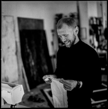 Steingrímur Gauti in his studio. Photography by Eva Schram