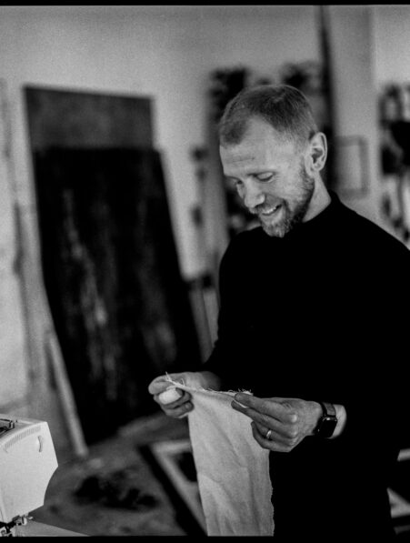 Steingrímur Gauti in his studio. Photography by Eva Schram