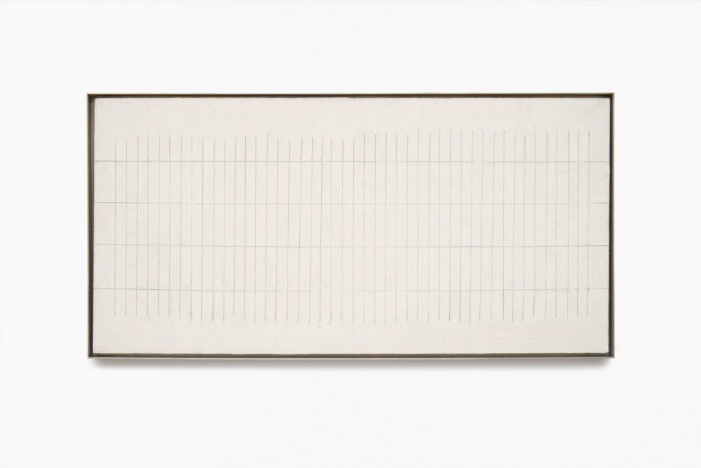 Agnes Martin, Untitled, c. 1959. Dia Art Foundation; Gift of Milly and Arne Glimcher. © Agnes Martin/Artists Rights Society (ARS), New York. Photo: Bill Jacobson Studio, New York