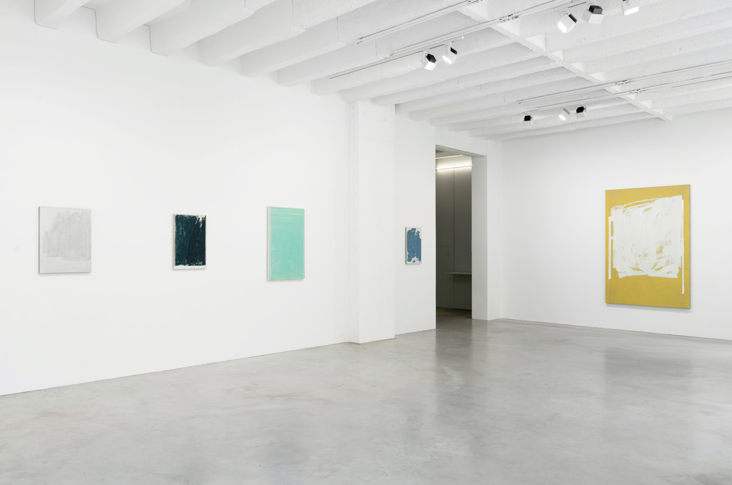 Installation View of Along-Between by John Zurier at Galerie Nordenhake