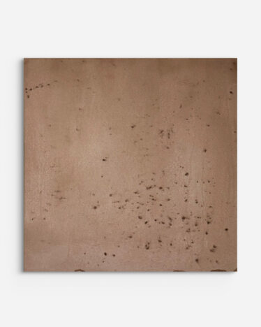 Kaleen Cameron, Traces, Untitled, N.24, 2025, Acrylic, marble dust, crushed rock, and pigment on raw canvas,approx. 51 x 51 cm (20 x 20 in) © The Artist
