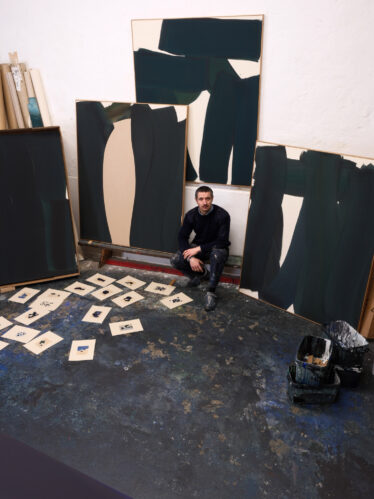 Jean-Baptiste Besançon in his studio