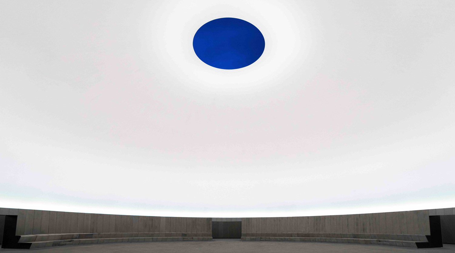 James Turrell, As Seen Below - The
Dome, a Skyspace by James Turrell. Photo: Mads Smidstrup © ARoS, 2025. From James Turrell’s visit in As Seen Below, June 2025.