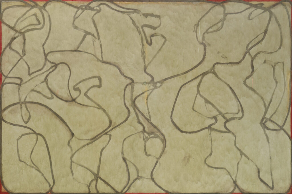 Brice Marden, Only, 2009–11, Oil and graphite on linen, 96 × 144 inches (243.8 × 365.8 cm) © 2026 Estate of Brice Marden/Artists Rights Society (ARS), New York, Photo: Maris Hutchinson, Courtesy Gagosian