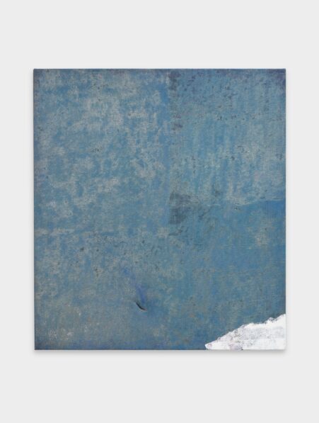 Tara McIntosh, Beach Towel, arcylic, ink, studio debris on hessian, 92x102cm © The Artist