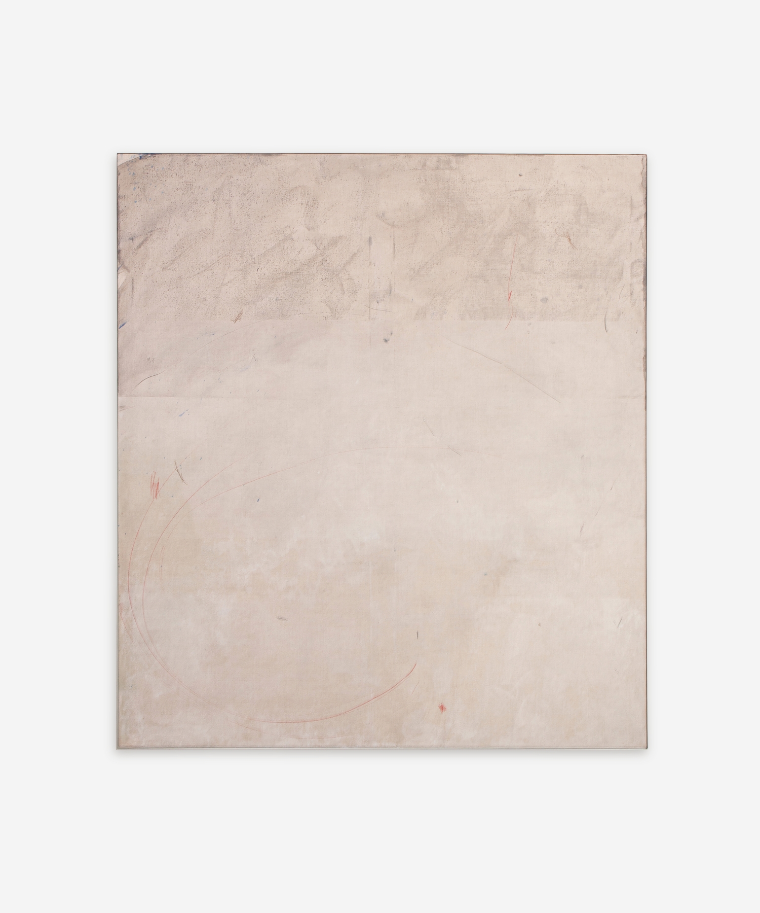 Tara McIntosh - Walking Backwards, Acrylic, pencil, dust on linen, with aluminium frame, 137x153cm © The Artist